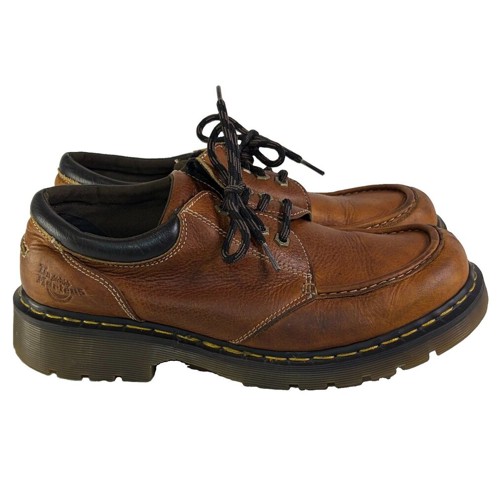 Vintage Dr. Martens Doc 8A25 Brown leather Oxford men Size 12 England
